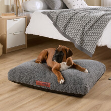 (Light Grey, Medium) Slumberdown Paws for Slumber Sherpa Pet Bed UK Made