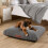 Slumberdown (Light Grey, Medium) Slumberdown Paws for Slumber Sherpa Pet Bed UK Made 1