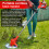 Cordless Electric Strimmer Grass Trimmer Weed Cutter Garden Edger 4