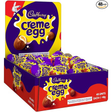 Cadbury Easter Creme Egg (Pack of 48) Milk Chocolate Filled With Creamy Filling