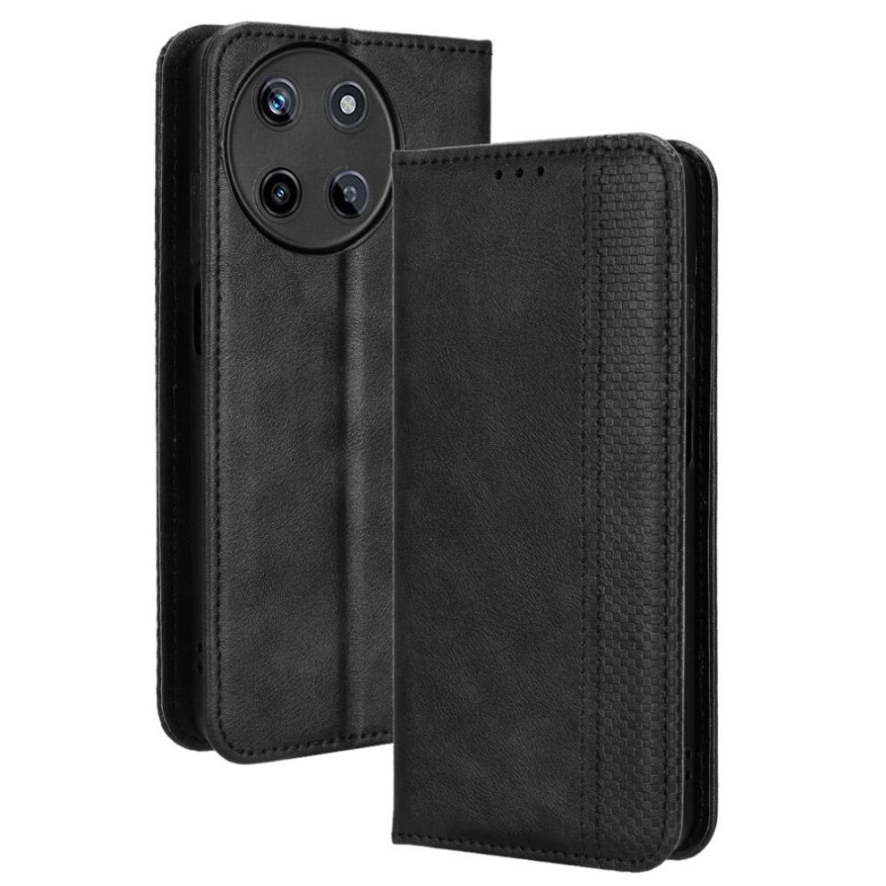 (Black) Case For Realme 11 4G Wallet Magnetic Closure Pu Leather Black 764762561680
