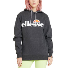 (6, Dark Grey) Ellesse Womens Torices Hooded Pullover Sweatshirt Jumper Hoody Hoodie