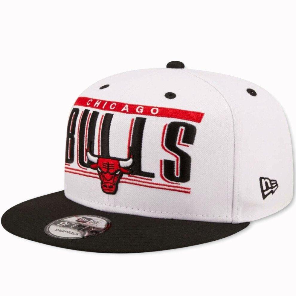 New Era (Sm, ) Chicago Bulls Nba 9Fifty Retro Title Baseball Cap Hat - Black