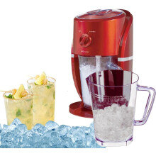 (Red) Ice Crusher Slush Machine Electric Crushed Ice Maker for Slushies, Ice Coffee & Cocktail