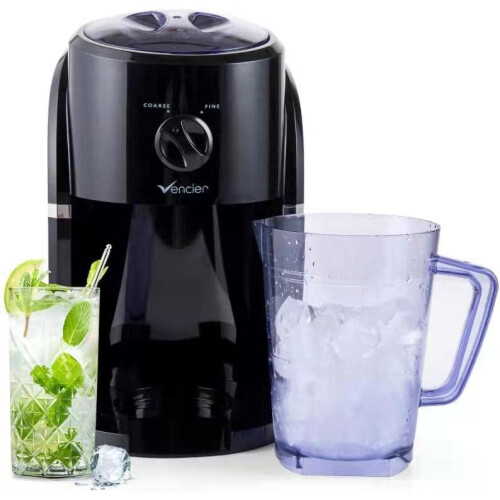 Ice Crusher Slush Machine Electric Crushed Ice Maker for Slushies, Ice Coffee & Cocktail