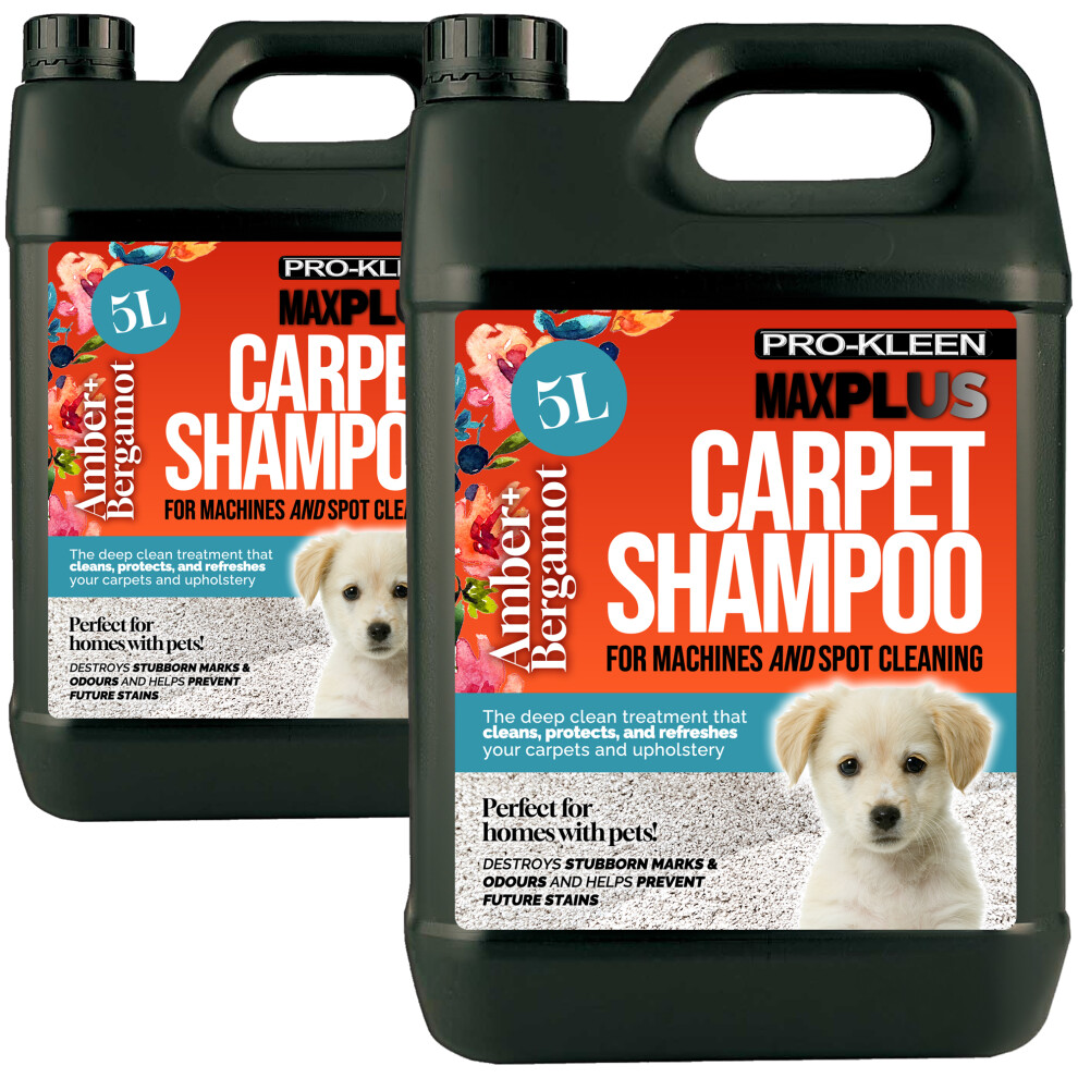 Pro-Kleen ( & Bergamot, 10L) 5L Maxplus Carpet Cleaner Amber