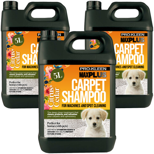 Pro-Kleen (Citrus & Cedar, 15L) Pro-Kleen 5L MAXPlus Carpet Cleaner