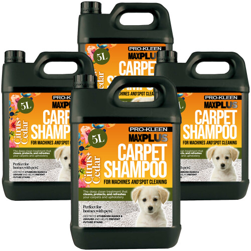 Pro-Kleen (Citrus & Cedar, 20L) Pro-Kleen 5L MAXPlus Carpet Cleaner