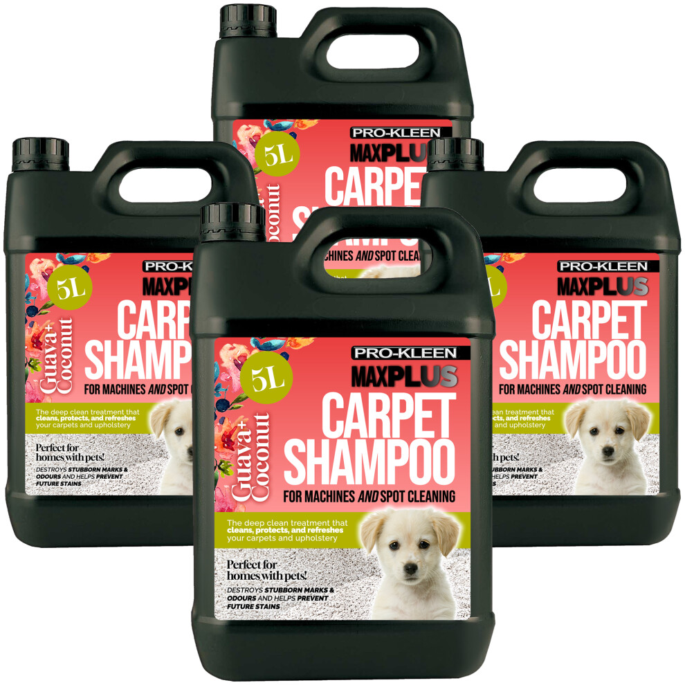 (Coconut & Guava , 20L) Pro-Kleen 5L MAXPlus Carpet Cleaner