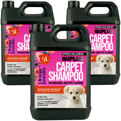 Pro-Kleen (Orange Blossom & Jasmine, 15L) Pro-Kleen 5L MAXPlus Carpet Cleaner