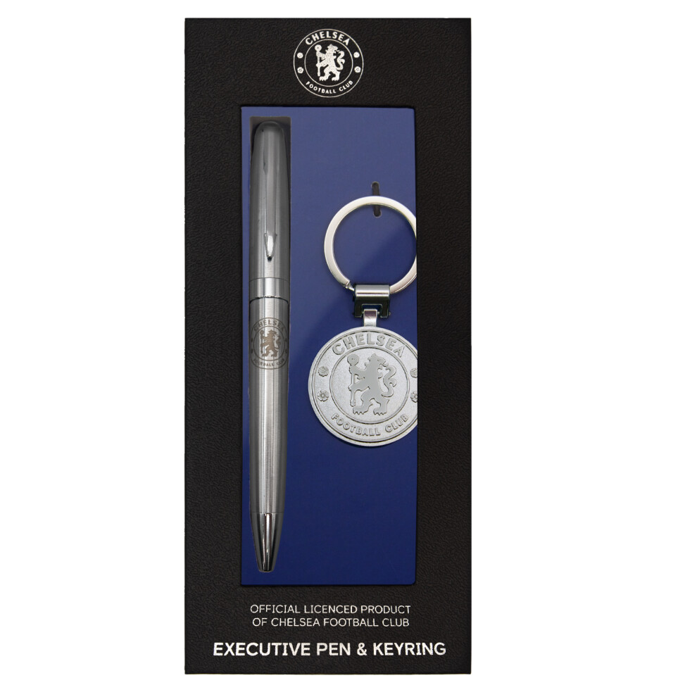 Chelsea FC Pen & Keyring Official Football Executive Gift Boxed