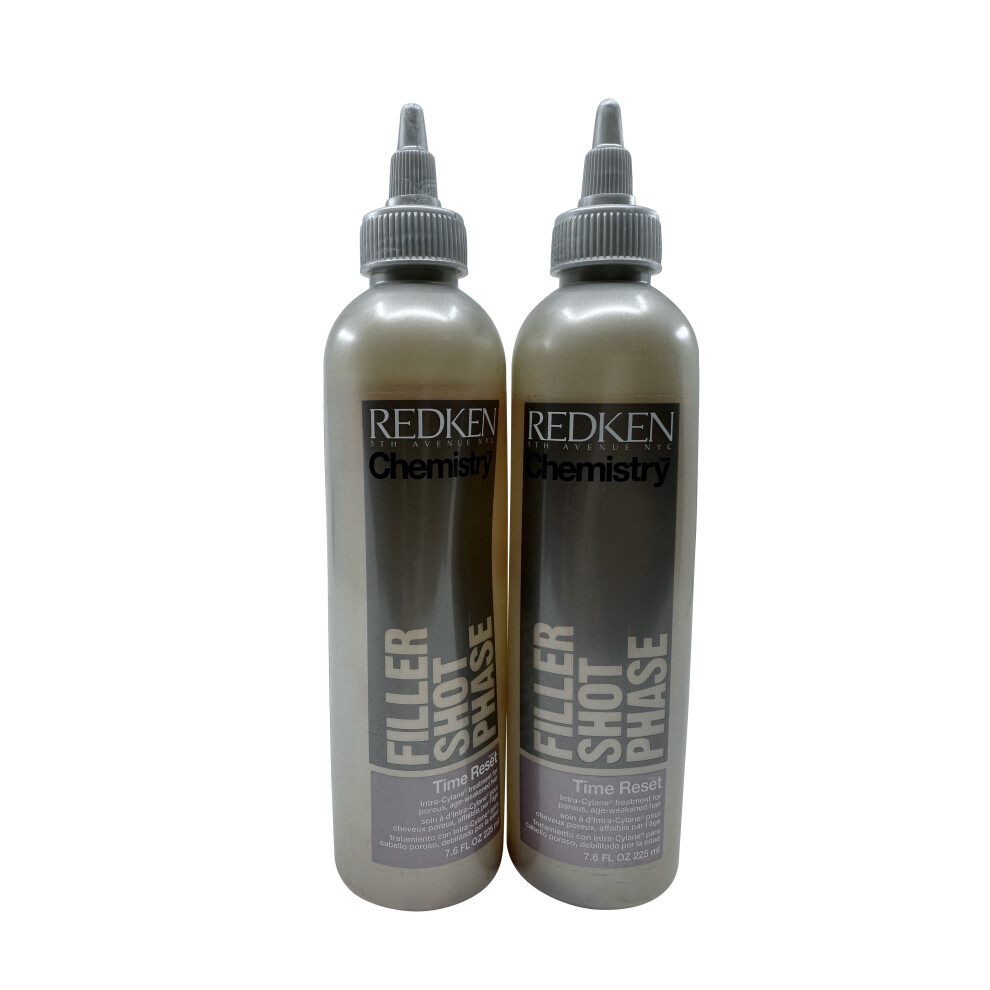 Redken Chemistry Filler Shot Phase Time Reset Porous & Weak Hair 7.6 OZ Set of 2