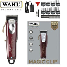 (Magic 8148 Red) Professional Wahl&DUTRIEUX 5-Star Series Cordless 8171&8148 Magic Clip Hair Clipper&Trimmer With Charging Base For Barbers