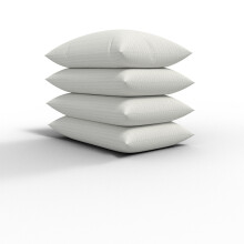 (4 Pack) Stripe Pillows White Filled with Hollow Fiber Anti-Allergy Hotel Quality Pillows Designed for Back Stomach & Side Sleeper Bed Pillows Size 48x74cm