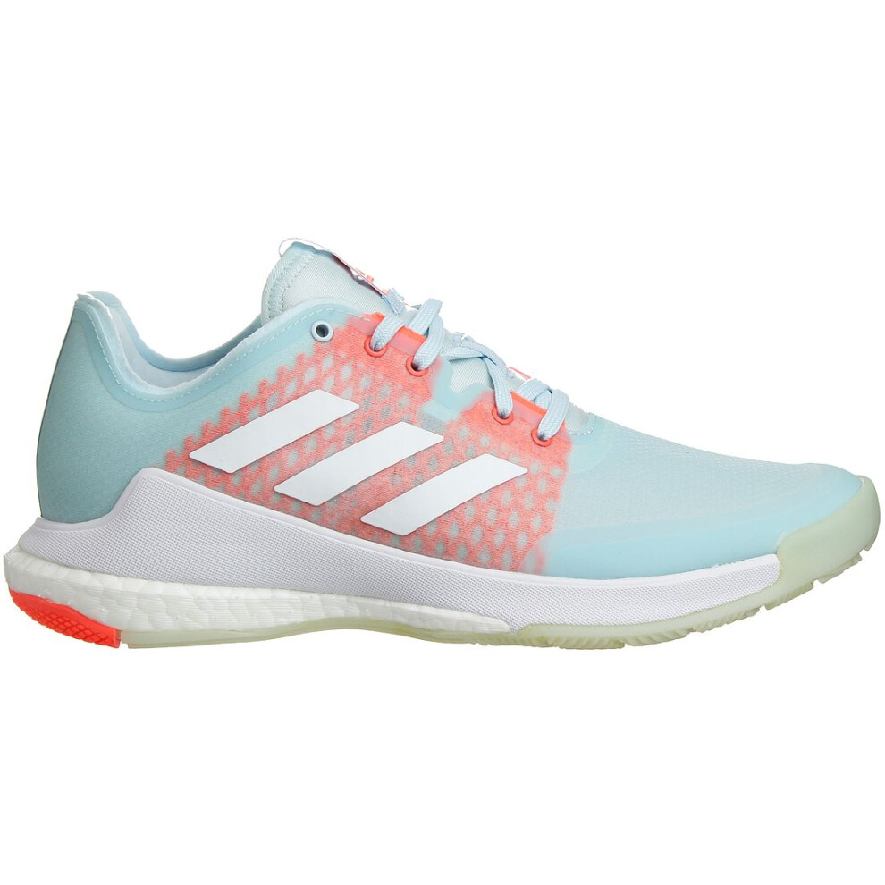 (6, Blue) Adidas Crazyflight "Sky Tint Coral" Lace-Up Blue Synthetic Womens Trainers EF2676 (UK )