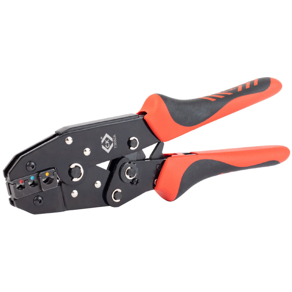 CK Tools T3682A Ratchet Crimping Pliers For Insulated Terminals 0.5 - 6.0mm²