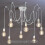 1pc White Pendant Light, DIY Art Spider Ceiling Light, Hanging Modern Nordic Retro LED Lights, Vintage Loft Decorative Pendant Light 2