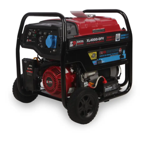 Excel Power Electric Start 3.5kW Open Framed LPG Dual-Fuel Generator
