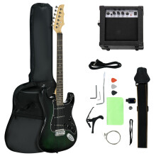 SPORTNOW Six-String Electric Guitar w/ 15W Amp, Digital Turner, Picks, Bag