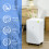Homcom HOMCOM 10L/Day Protable Quiet Air Dehumidifier with Purifier, Timer, 5 Modes 7