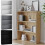 URBN Living Wide 3 Shelf Tier Wooden Bookcase Cabinet Storage Shelving Display Shelves Unit 1