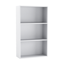 (60cm White) Wide 3 Shelf Tier Wooden Bookcase Cabinet Storage Shelving Display Shelves Unit