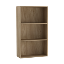 (60cm Oak) Wide 3 Shelf Tier Wooden Bookcase Cabinet Storage Shelving Display Shelves Unit