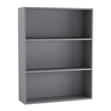 (80cm Grey) Wide 3 Shelf Tier Wooden Bookcase Cabinet Storage Shelving Display Shelves Unit