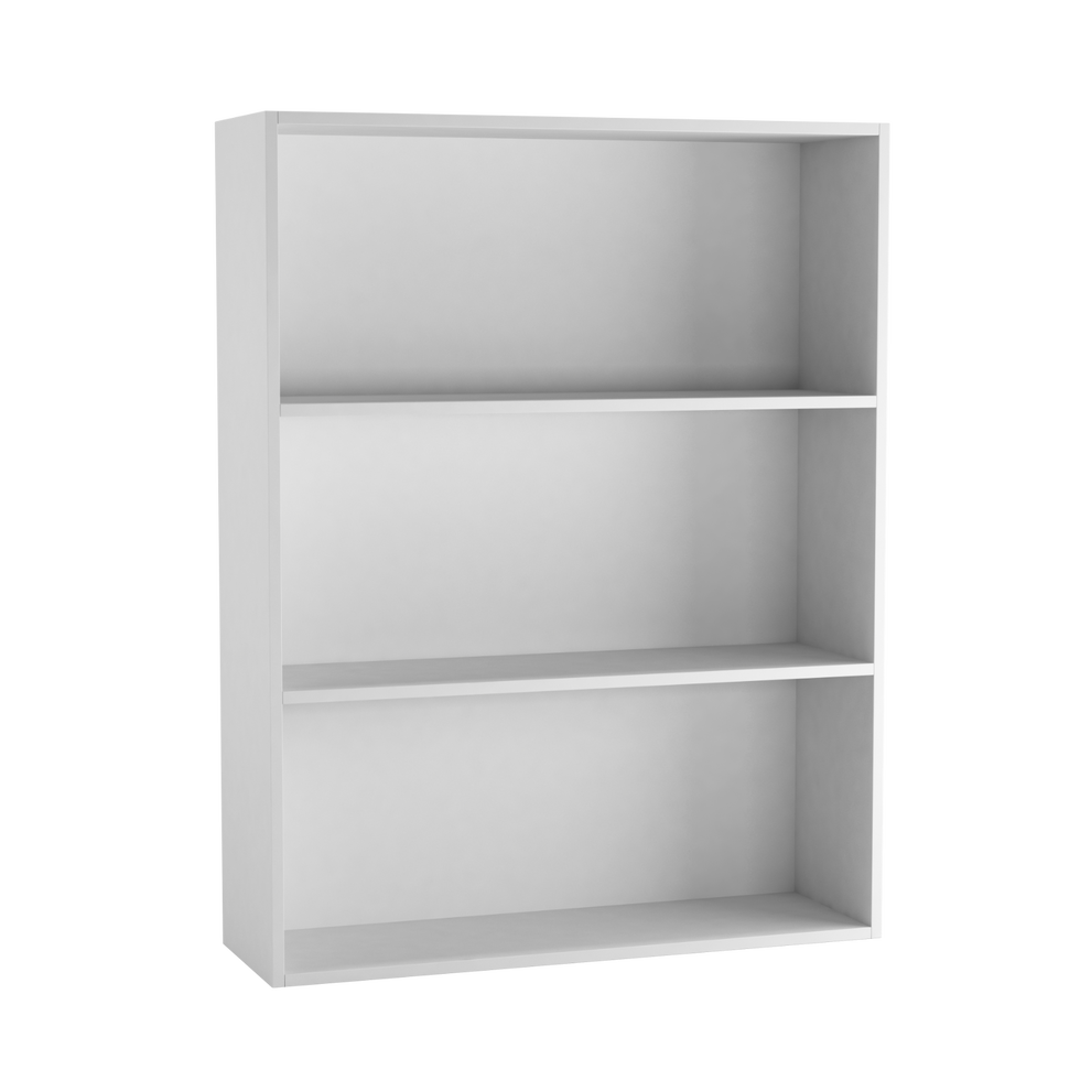 Urbn Living (80Cm White) Wide 3 Shelf Tier Wooden Bookcase Cabinet Storage Shelving Display Shelves Unit