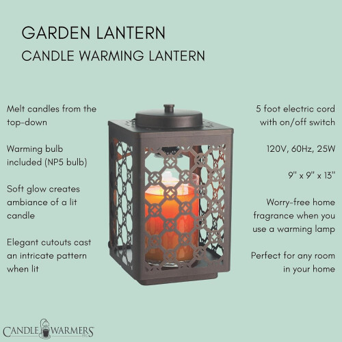 Carriage Candle Warmer Lantern - Oil Rubbed Bronze 1