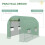 Outsunny Outsunny 2.5 x 2m Walk-In Polytunnel Greenhouse with Roll Up Door Windows Green 4
