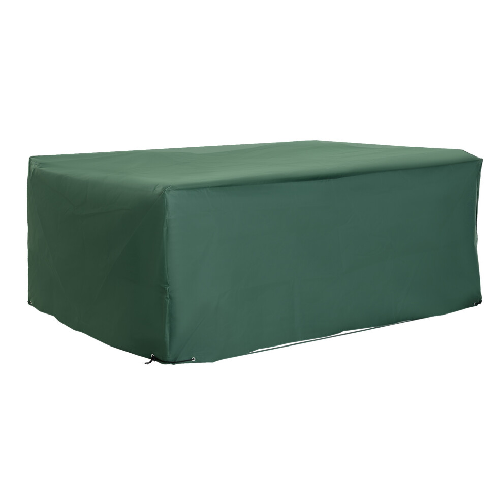 Outsunny 210x140x80cm UV Rain Protective Cover for Garden Rattan Furniture Green