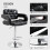 Homcom HOMCOM Adjustable Height Barstool Steel Pole PU Leather, Black 4