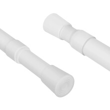 90CM Spring Loaded Curtain Telescopic Net Voile Tension Pole Bath Kit
