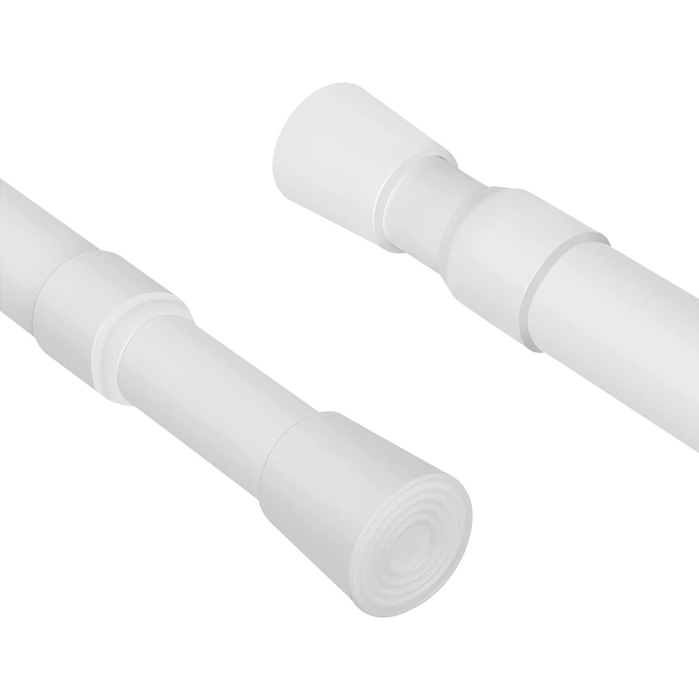 90CM Spring Loaded Curtain  Telescopic Net Voile Tension Pole Bath Kit