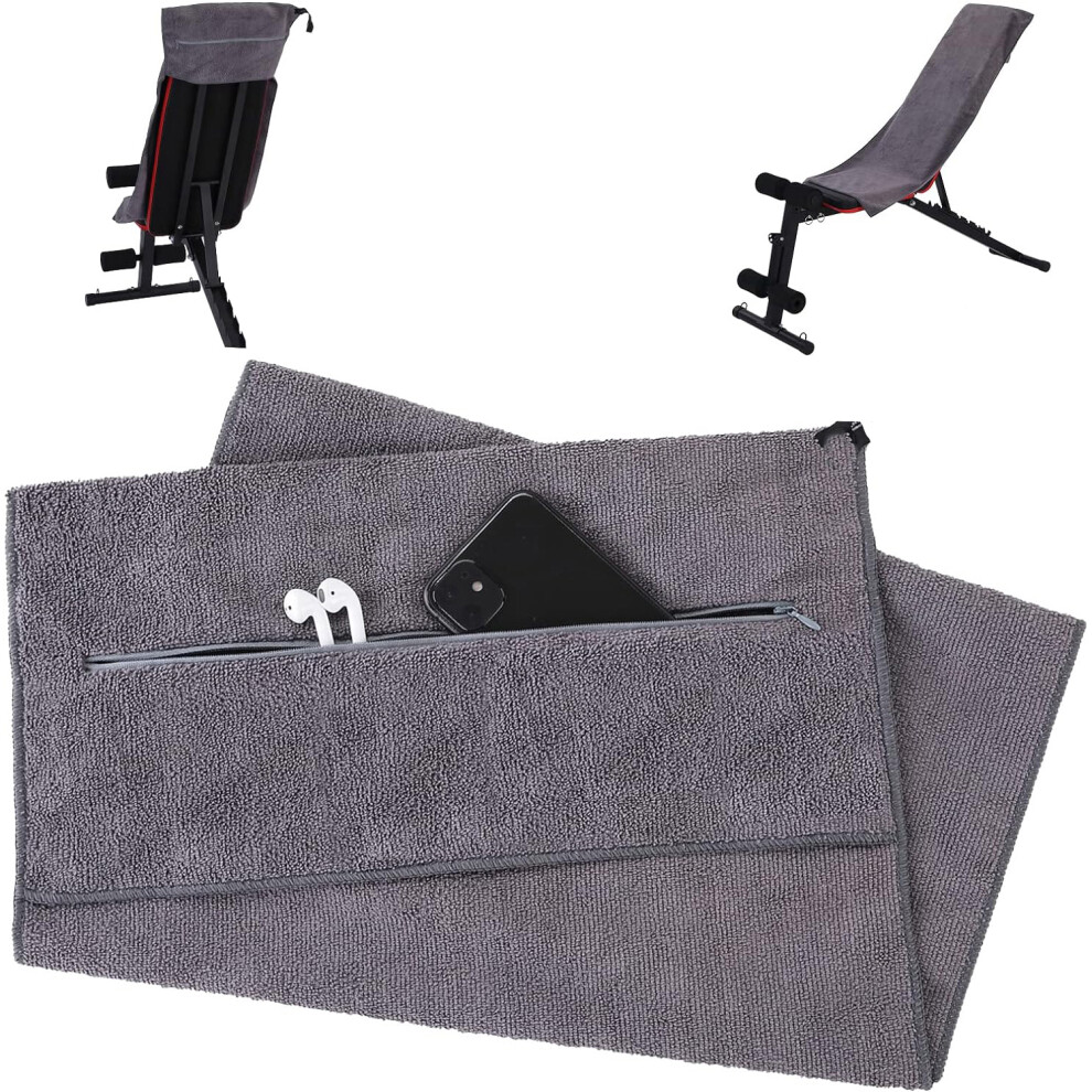 Microfibre Towel, Quick dry Lightweight Absorbent Gym Towel with Zipper Pocket Travel Towel Camping Towel Bath Towel 