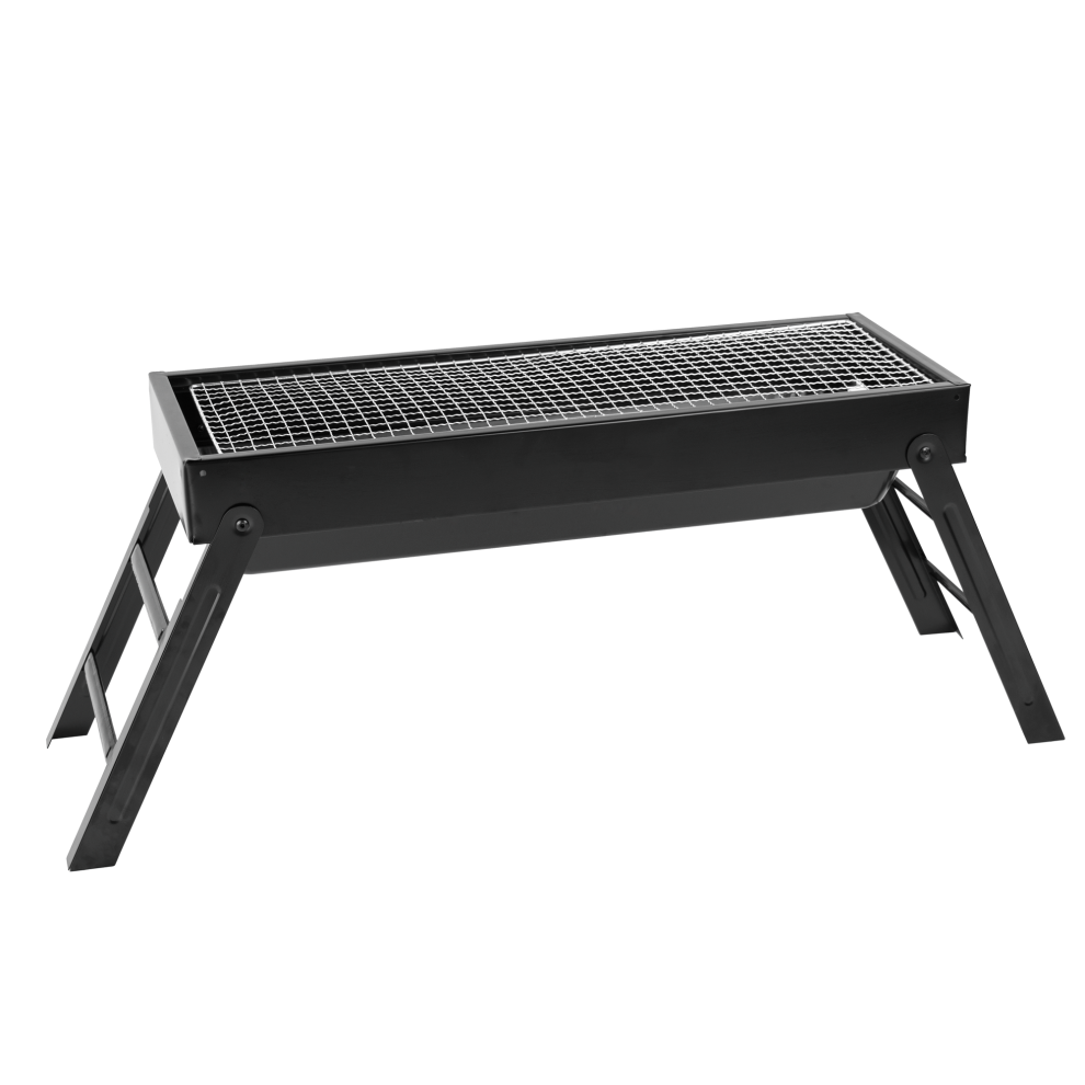 Kct (Kct Folding Barbecue) Foldable Portable Compact Charcoal Bbq Folding Picnic Grill Barbecue Stove For Outdoor Tabletop, Travel, Camping, Motorhome Black