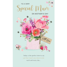 Very Special Mum Love In Bloom Mother's Day Hand-Finished Greeting Card