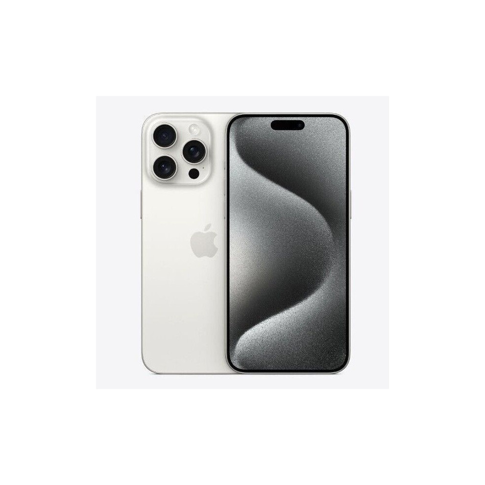 (White Titanium, 256GB) Apple iPhone 15 Pro Max | Refurbished | 256GB 512GB 1TB | All Colours | Warranty