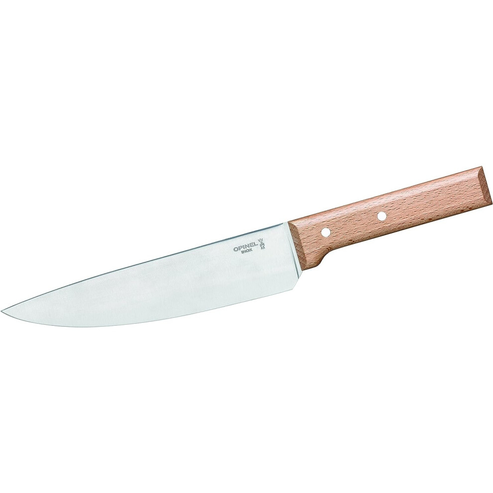 Opinel Chef Knife Parallele No 118 - Stainless Steel Kitchen knife beech handle