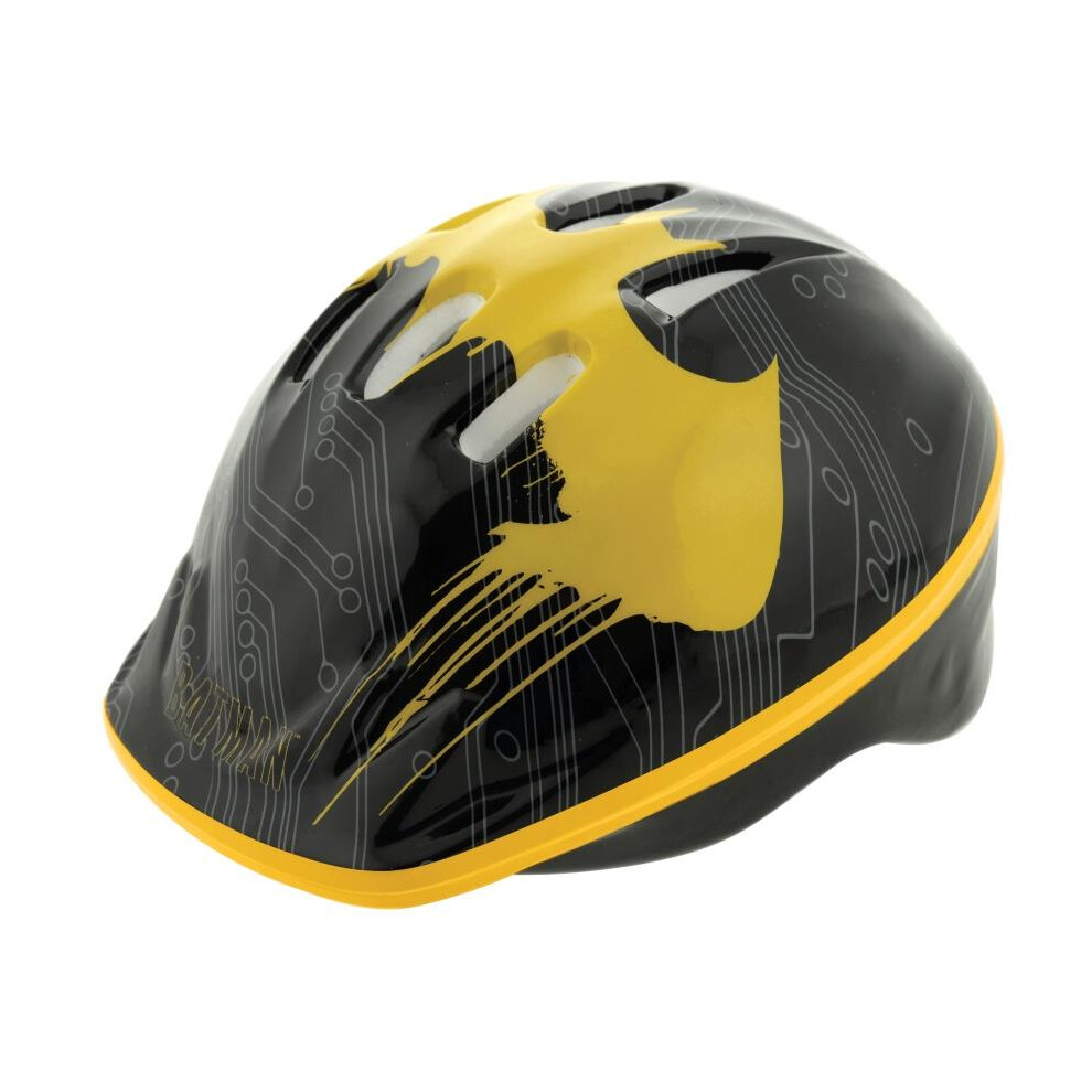 Batman Kids Safety Helmet 48-52cm - Black/Yellow