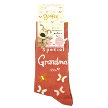Boofle Special Grandma Peachy Fluttering Beauties Socks - Gift Idea GKBOOF93795