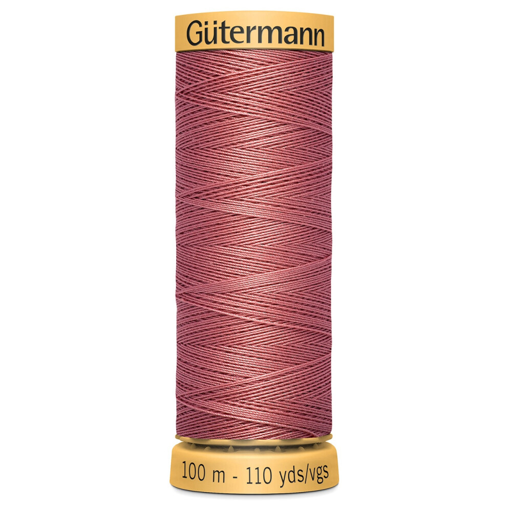 Gutermann Natural Cotton Thread 110yd-Strawberry 103C-5160