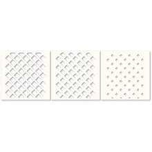 Poppystamps Stencil Set 6"X6" 3/Pkg-Deco Diamond PST104