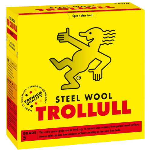 Rustins Trollull Steel Wool 450g Box Grade 5