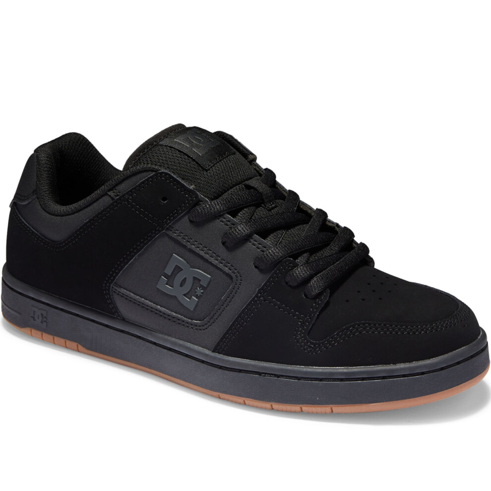 (11.5 UK, Black/Black/Gum) DC Shoes Mens Manteca Low Rise Skater Leather Trainers Sneakers Shoes