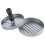 Intirilife Practical hamburger press Grey 11.5 cm diametergrilling camping home caterers 1
