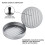 Intirilife Practical hamburger press Grey 11.5 cm diametergrilling camping home caterers 2