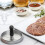 Intirilife Practical hamburger press Grey 11.5 cm diametergrilling camping home caterers 4