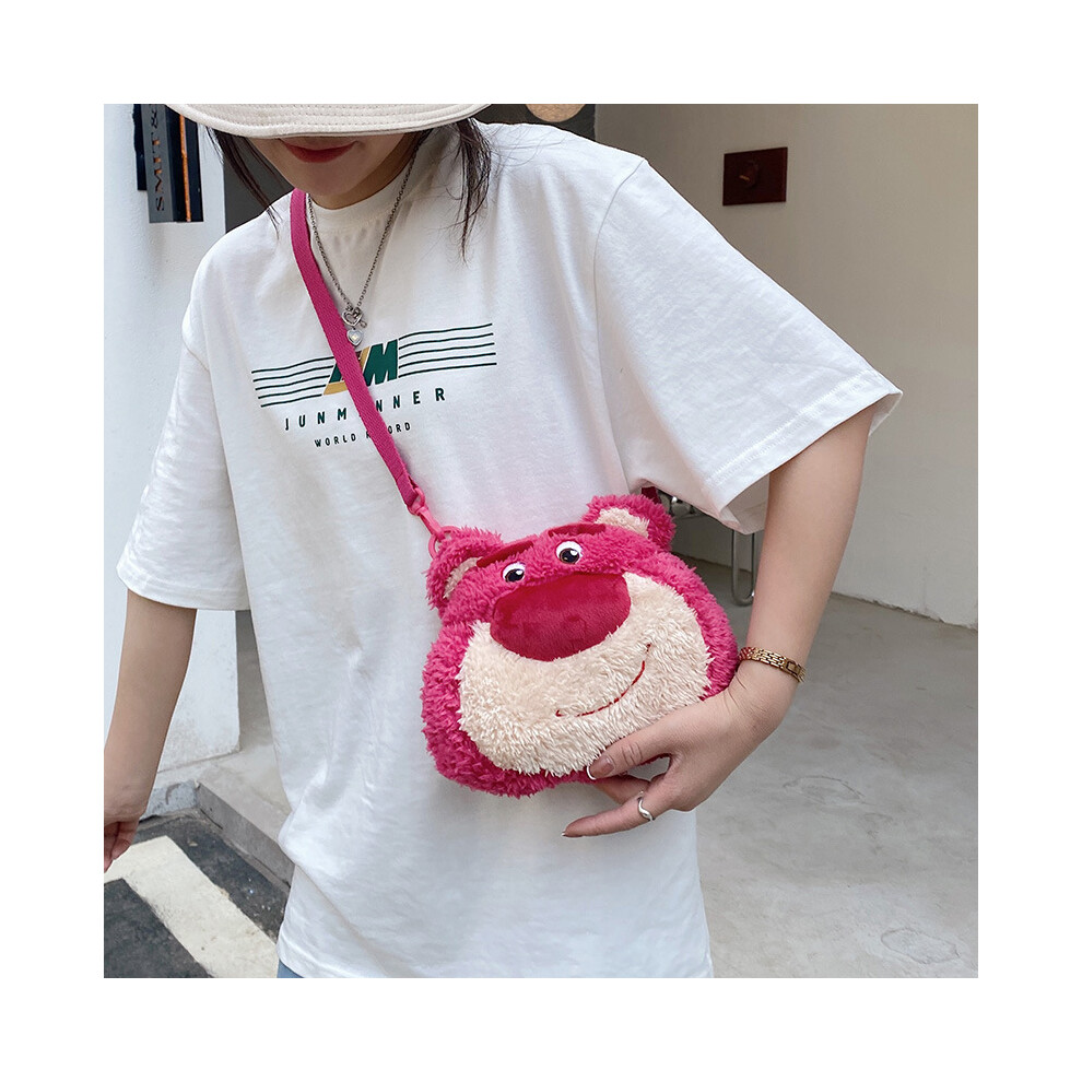 Toy Story3 Lotso Messenger Bag Plush Small Backpack Cartoon Cute Versatile